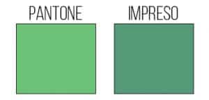diferencias entre color Pantone y el resultado impreso