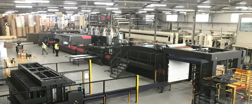 Maquina Impresion Digital Inkjet Single Pass alta produccion Máquina de Impresión Digital Inkjet Single Pass en una instalación de alta producción
