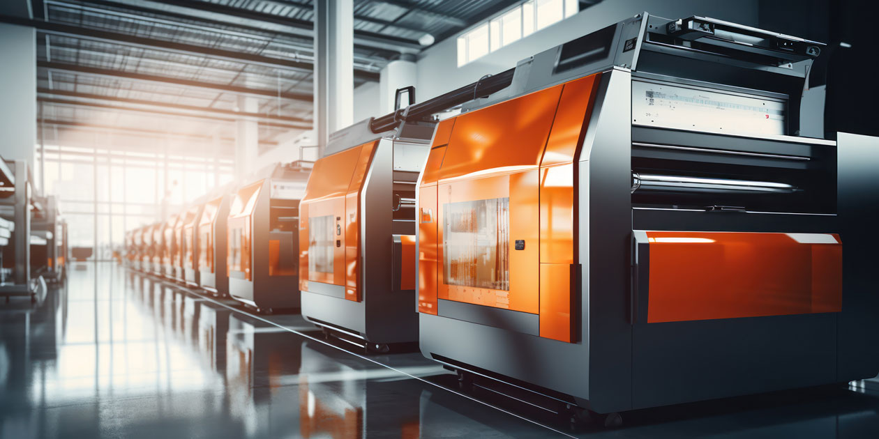 Máquina de impresión flexográfica moderna para ISO 12647-6
