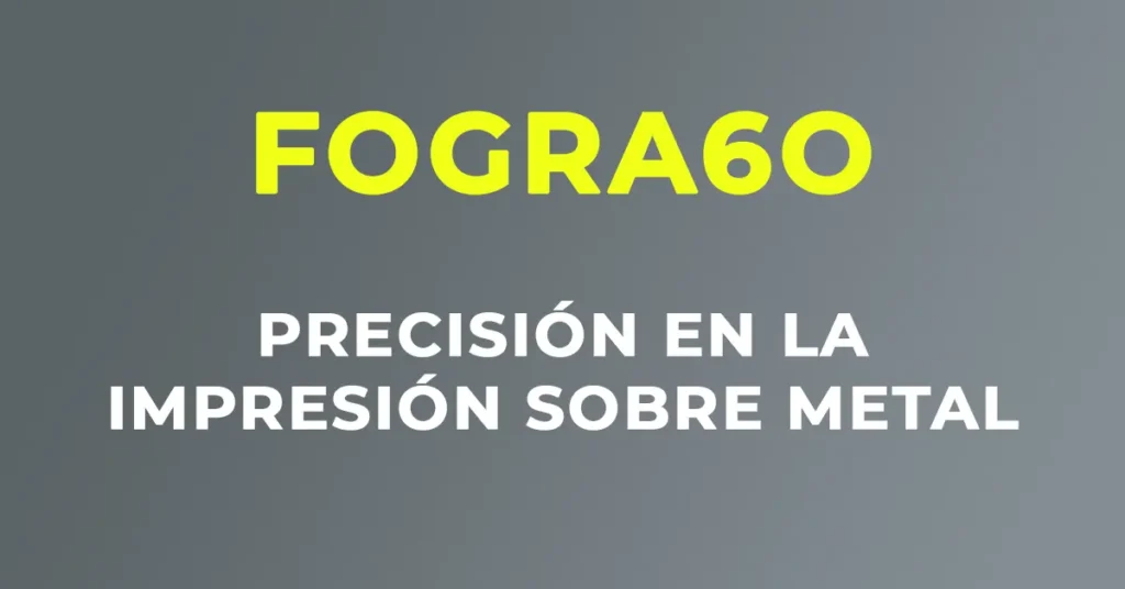 Representación gráfica del estándar FOGRA60 aplicado en metalgrafía​